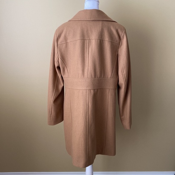 Michael Kors Tan PeaCoat with Gold Buttons - Picture 4 of 7